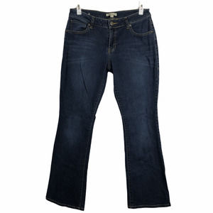 CAbi 8 Medium Wash Mid Rise Curvy Bootcut Jeans